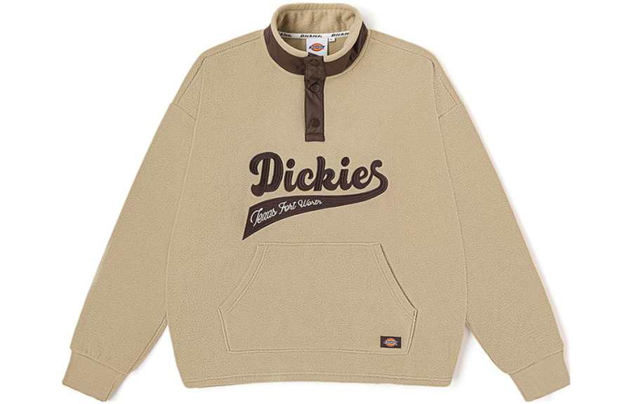 Dickies Sweatshirts Men's Sandstone Stand Collar Moderate Other