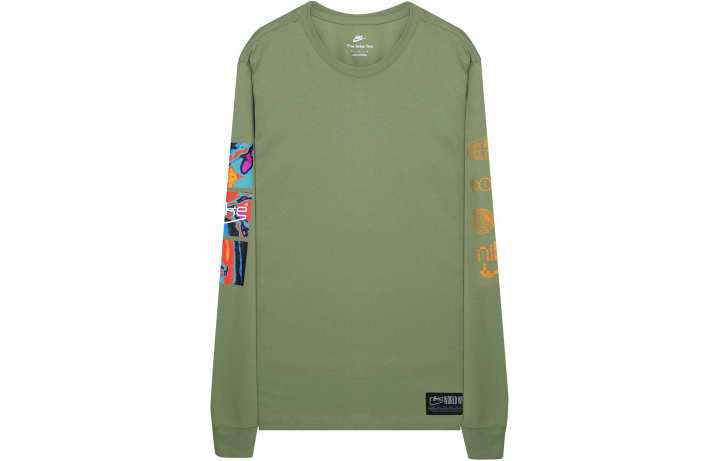 Nike Nike Sweatshirts Men's Green Crew Neck Moderate Regular