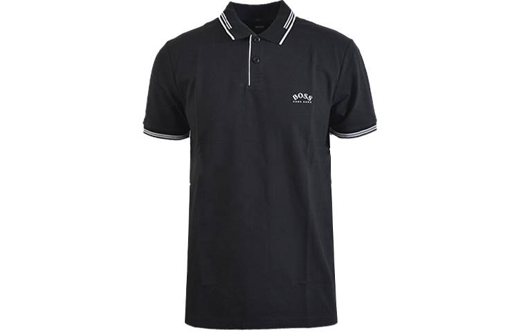 HUGO BOSS Polo Shirt Men's Charcoal Black