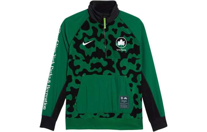 Nike Nike Sweatshirts Men's Green Half Open Collar Moderate Regular