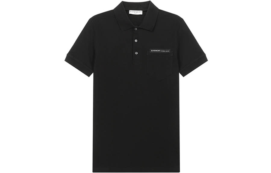 Givenchy Givenchy Polo Shirts Men's Black Polo Collar Moderate Other