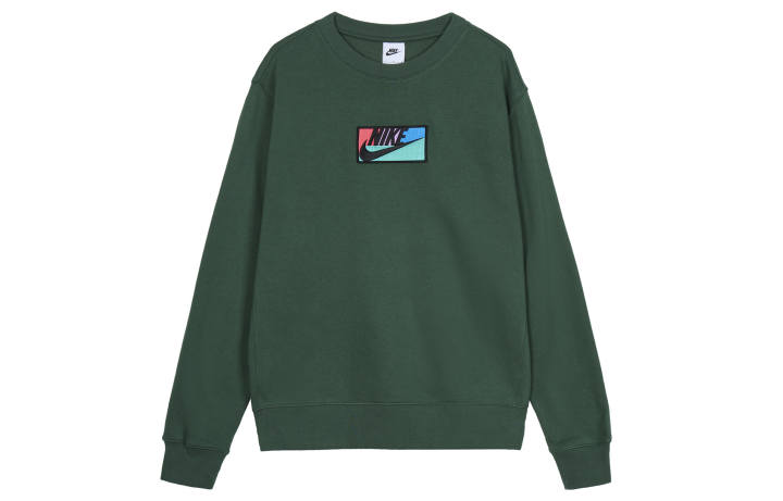 Nike Nike Sweatshirts Men's Fir Green Crew Neck Moderate Regular