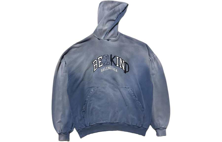 Balenciaga Sweatshirt Regular Fit Men's Blue