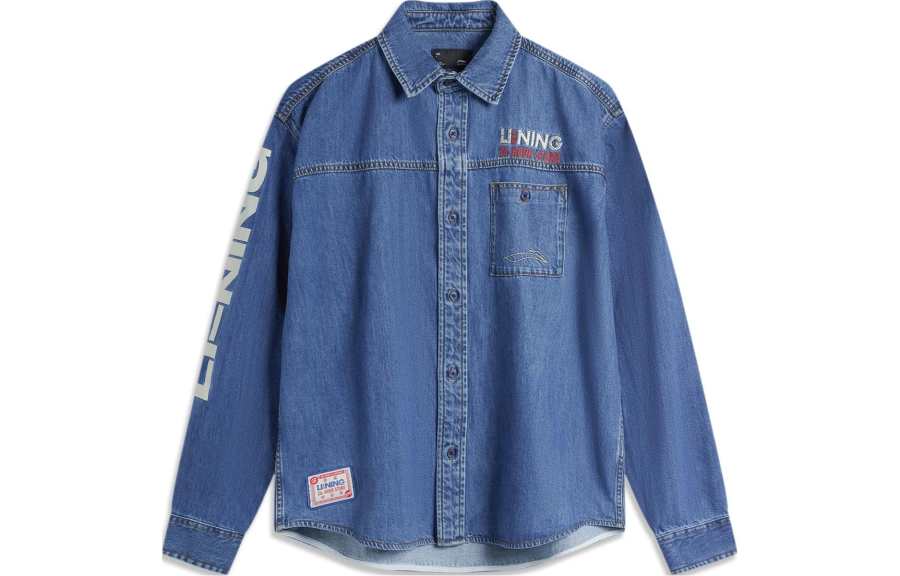 Li-Ning Li Ning Skateboard Shirt Men's Medium Blue