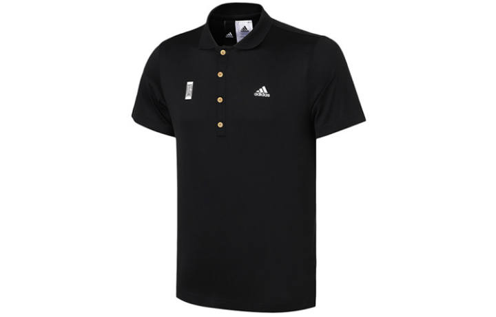 Adidas Adidas Polo Shirts Men's Black Polo Collar Moderate Other