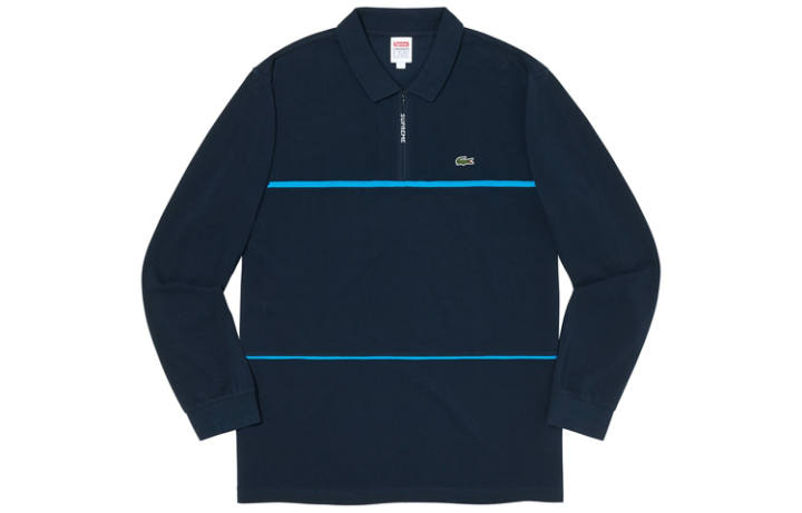 Supreme Supreme Lacoste Pique Zip L/S Polo