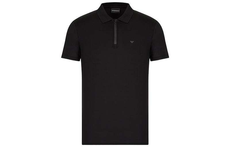 EMPORIO ARMANI SS22 Polo Shirt Men's Black