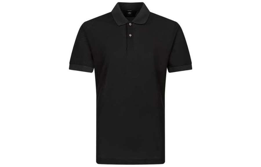 HUGO BOSS Polo Shirts Men's Navy Blue Polo Collar Moderate Straight Fit