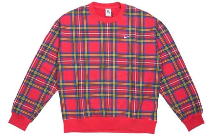 Nike Nike Sweatshirts Men's Red Crew Neck Moderate Regular