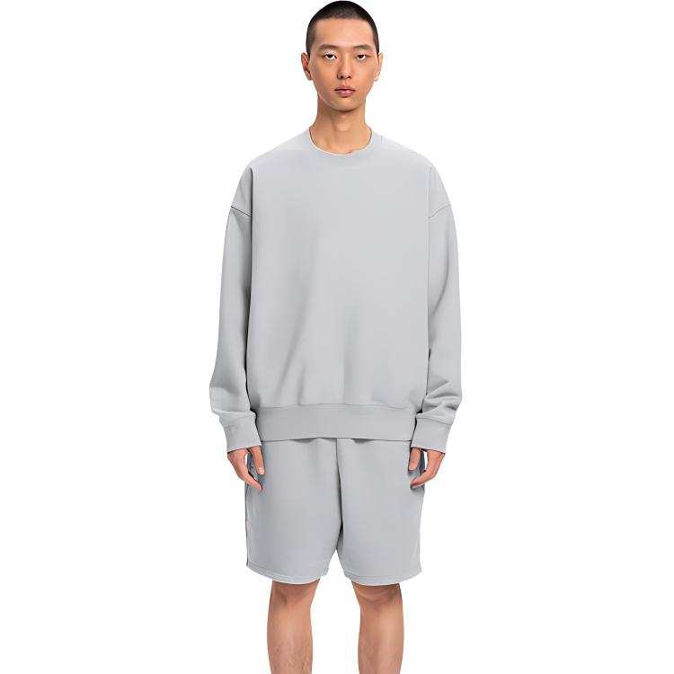 Nice Rice Sweatshirts Men's Crew Neck Thickened Regular