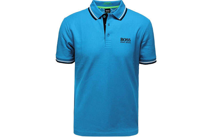 HUGO BOSS Polo Shirt Men's Sapphire Blue