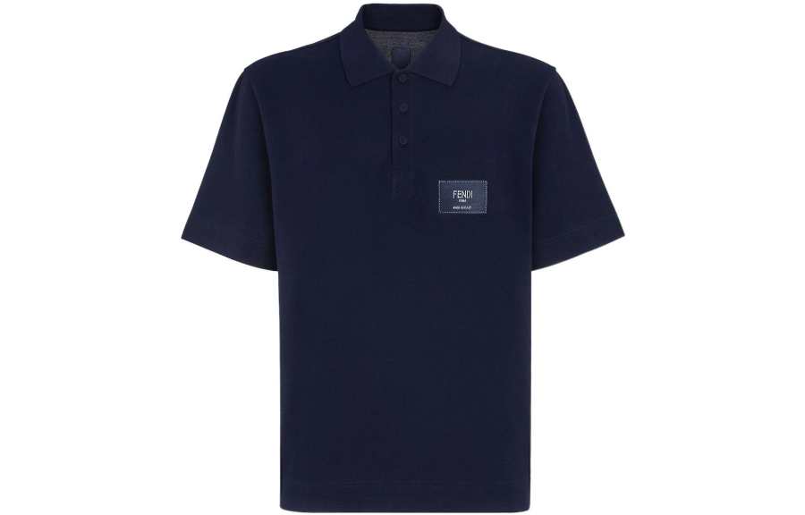 FENDI SS22 Polo Shirt Men's Blue