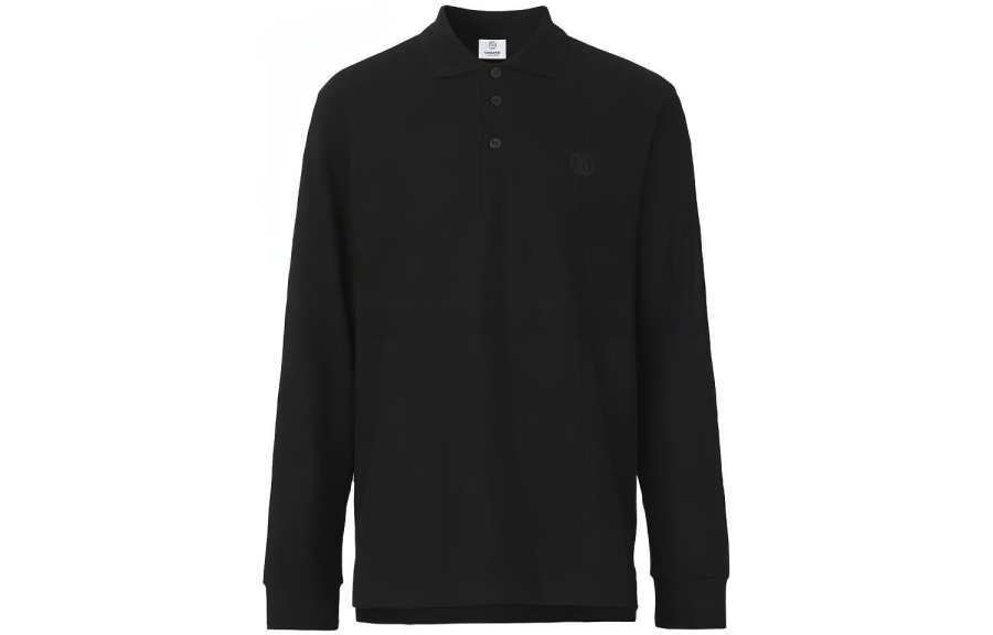 Burberry 【Previous Season】monogram motif piqué long-sleeve polo shirt