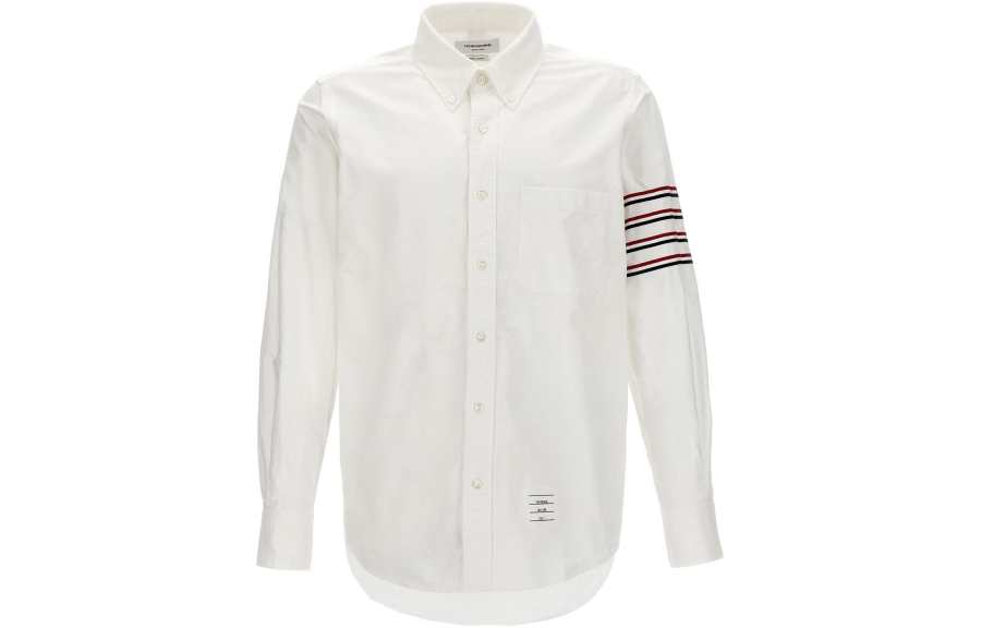 THOM BROWNE THOM BROWNE 4 Bar Stripe Detailed Buttoned Shirt