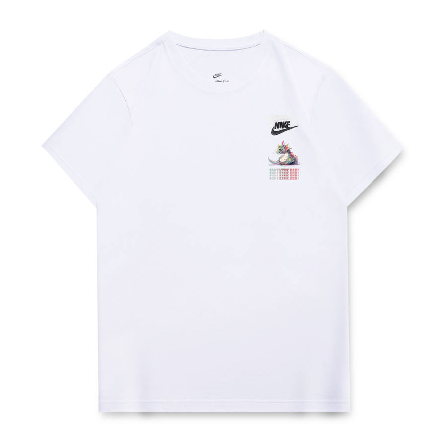 Nike Nike T Shirts Unisex White Crew Neck Moderate Straight Fit