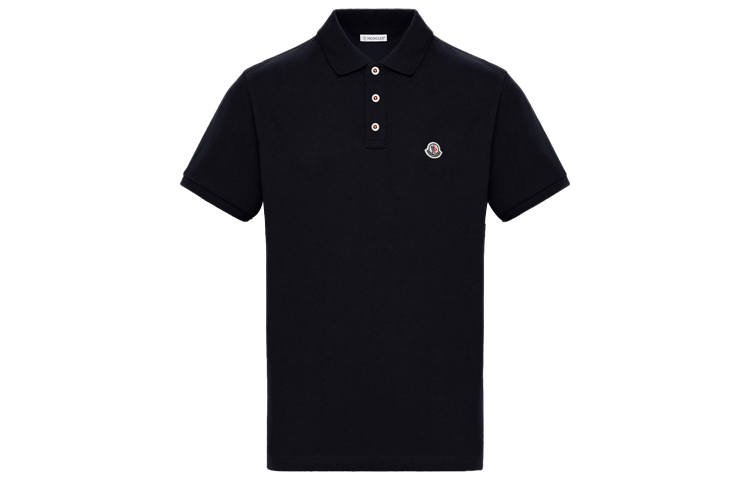 Moncler Moncler Logo Patch Short-Sleeved Polo Shirt