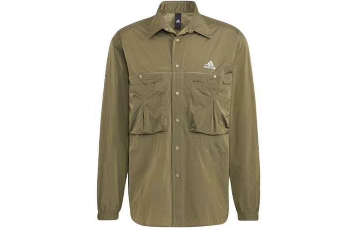 Adidas Adidas Shirts Men's Green Lapel Moderate