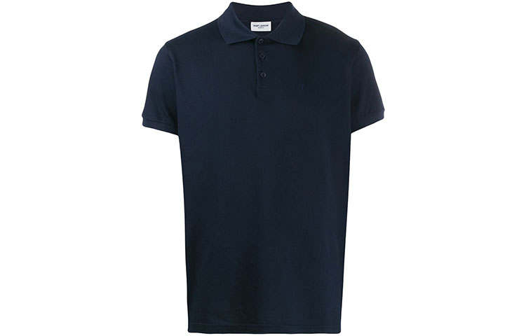 SAINT LAURENT 【Replicated_PM】short-sleeve cotton polo shirt