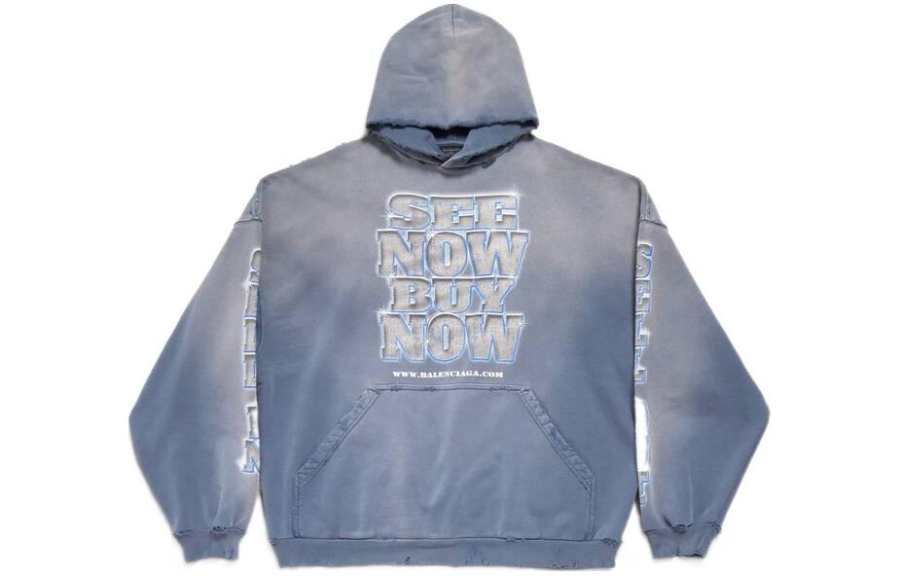 Balenciaga Snbn Large Fit Hoodie