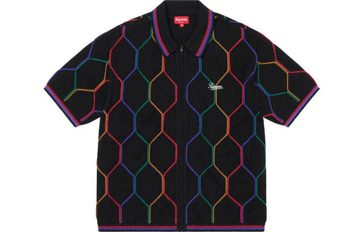 Supreme Supreme Hex Zip Up Polo