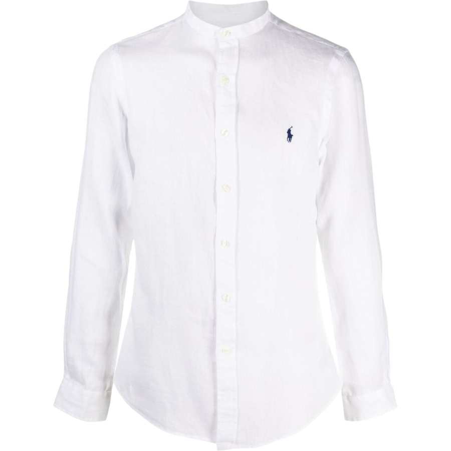 Polo Ralph Lauren Collarless Logo Embroidered Shirt