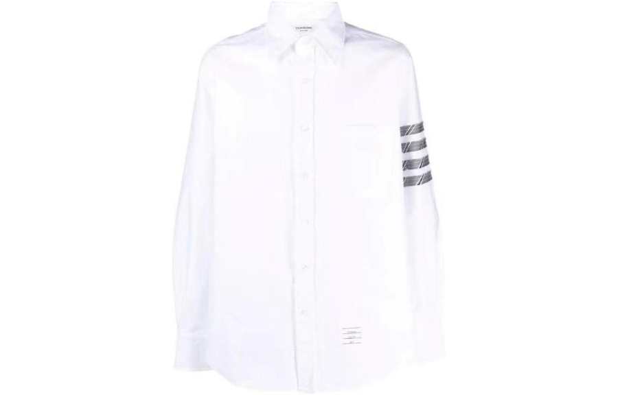 THOM BROWNE THOM BROWNE Shirts Men's White Lapel Moderate Other