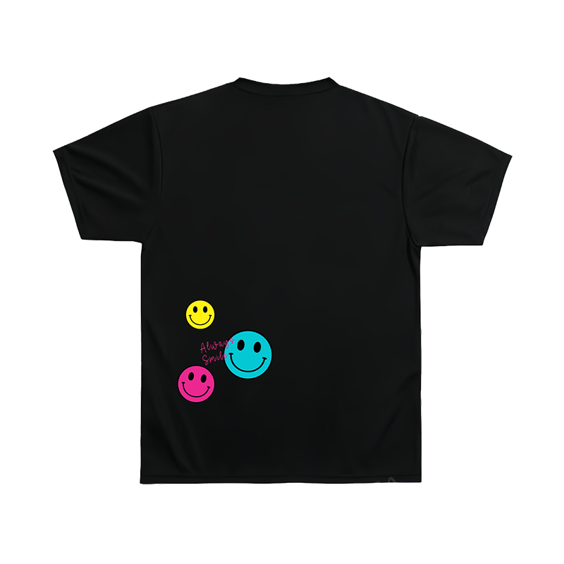 DESCENTE T Shirts Unisex Black Crew Neck Moderate Straight Fit