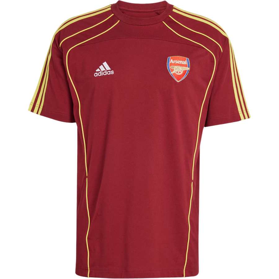 Adidas Adidas Arsenal T Shirt Men's Elegant Dark Reddish Purple