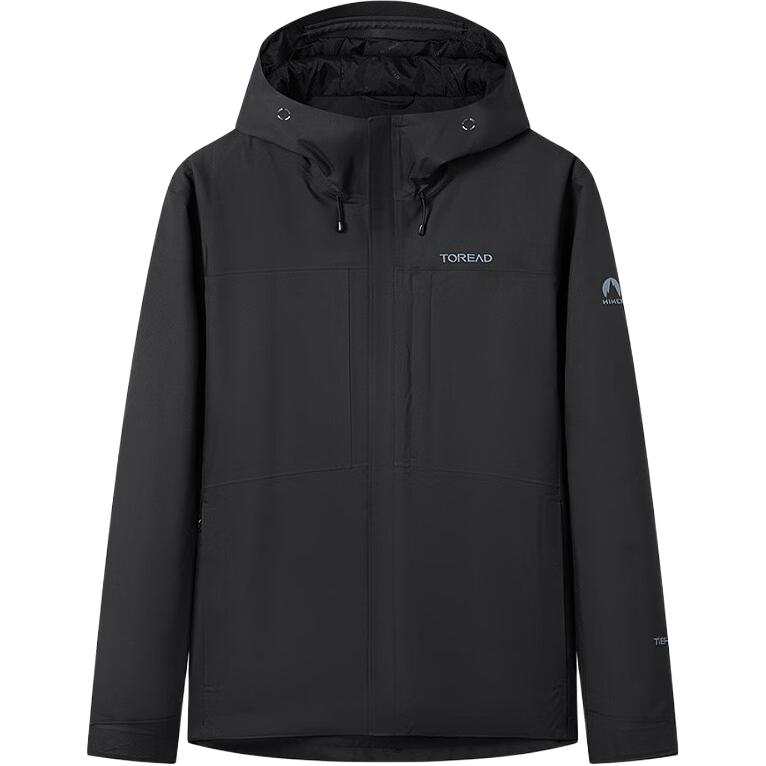 TOREAD Waterproof, Windproof, And Abrasion Resistant Windbreaker Jacket Men's Black
