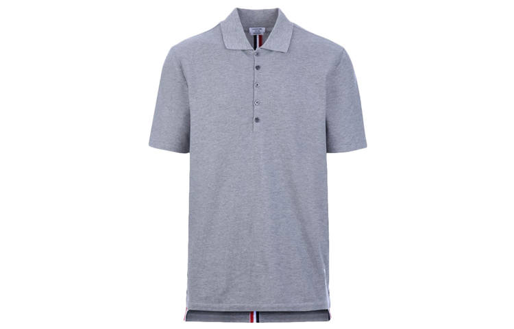 THOM BROWNE THOM BROWNE Classic Pique Stripe Relaxed Polo Shirt