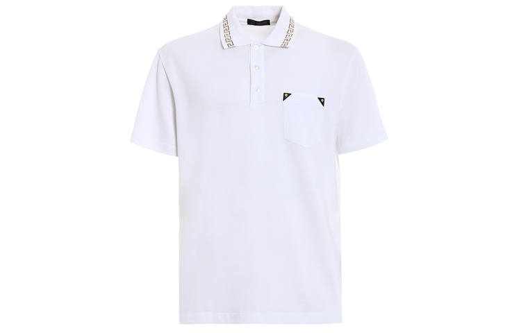 VERSACE Polo Shirts Men's Polo Collar Moderate Straight Fit