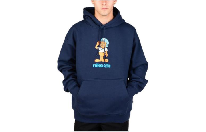 Nike Nike Sweatshirts Men's Marine Blue Hooded Moderate Regular