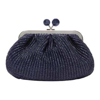 WEEKEND MaxMara Cotton Shoulder Bag Clutch Small Women's Ultramarine