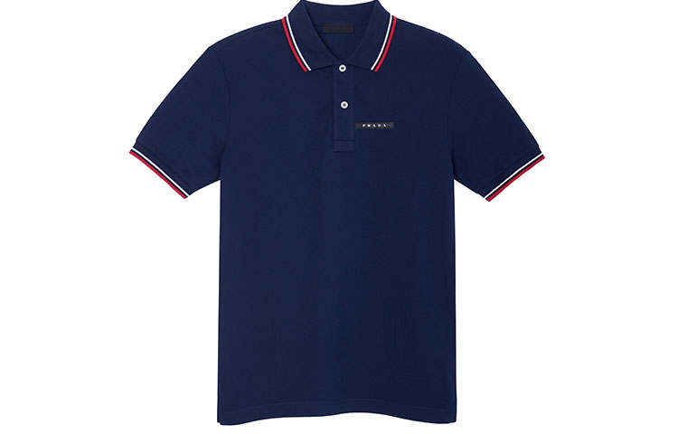 PRADA PRADA Polo Shirt Men's Dark Blue