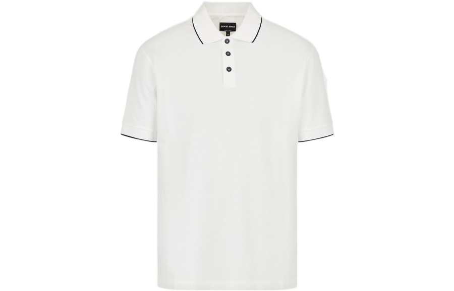 Giorgio Armani Piqué polo shirt in lisle cotton yarn