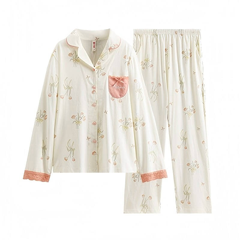 FENTENG FENTENG Pajama Set Women's Ecru