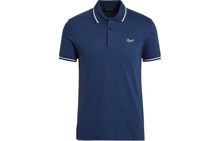 Ermenegildo Zegna Short Sleeved Polo Shirt Men's Blue