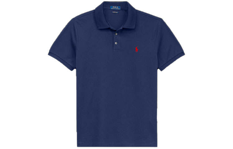 Polo Ralph Lauren Polo Shirt Custom Slim Fit Men's Navy Blue