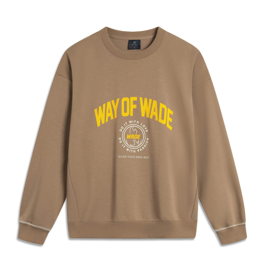 Li-Ning Li Ning Basketball Collection Sweatshirt Men's Cocoa Khaki