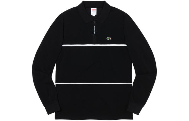 Supreme Supreme Lacoste Pique Zip L/S Polo