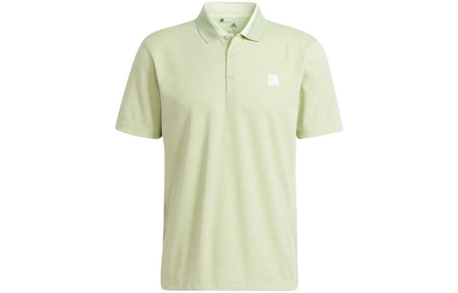 Adidas Adidas Polo Shirts Men's Green Polo Collar Moderate Straight Fit