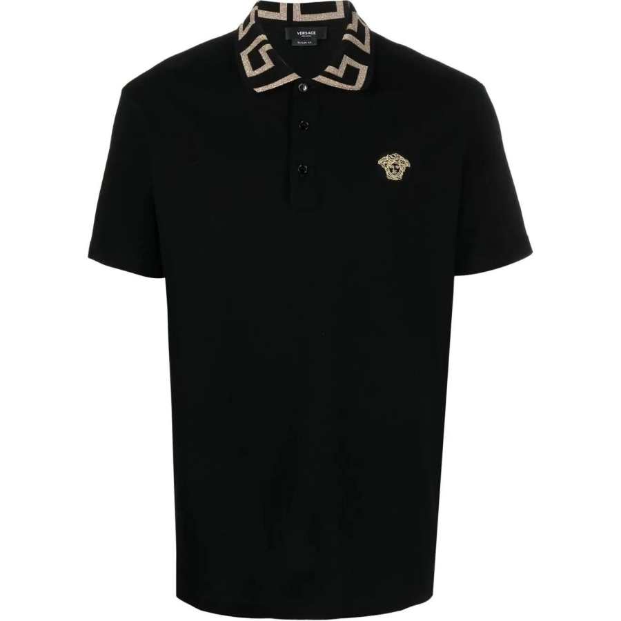 VERSACE VERSACE FW22 Polo Shirt Men's Black