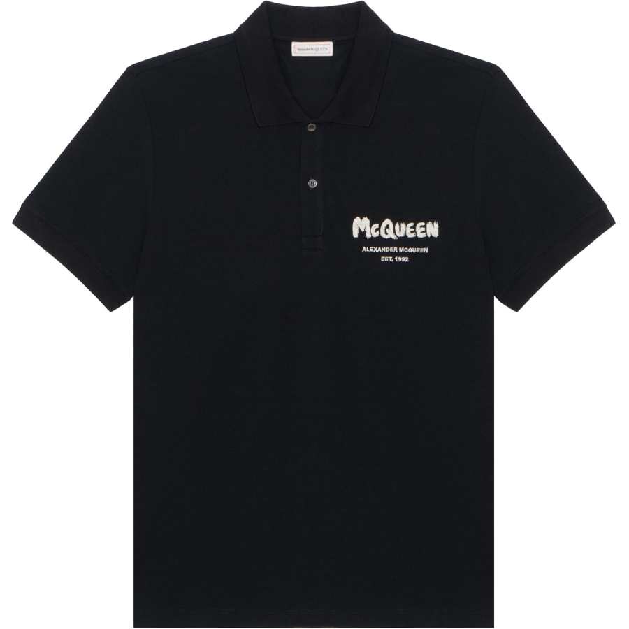 Alexander McQueen SS22 Polo Shirt Men's Black