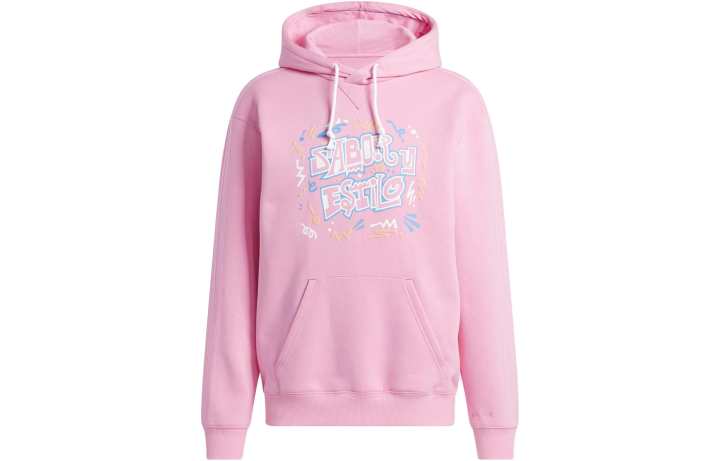 Adidas Adidas Sweatshirts Men's Pink Hooded Moderate Regular
