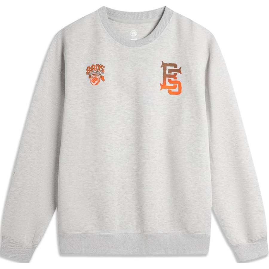 Li-Ning Li Ning BADFIVE Sweatshirt Men's Heather Gray Waterdrop Gray