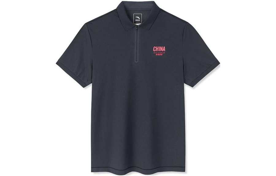 Anta Champion All Weather Collection Polo Shirt Men's Black