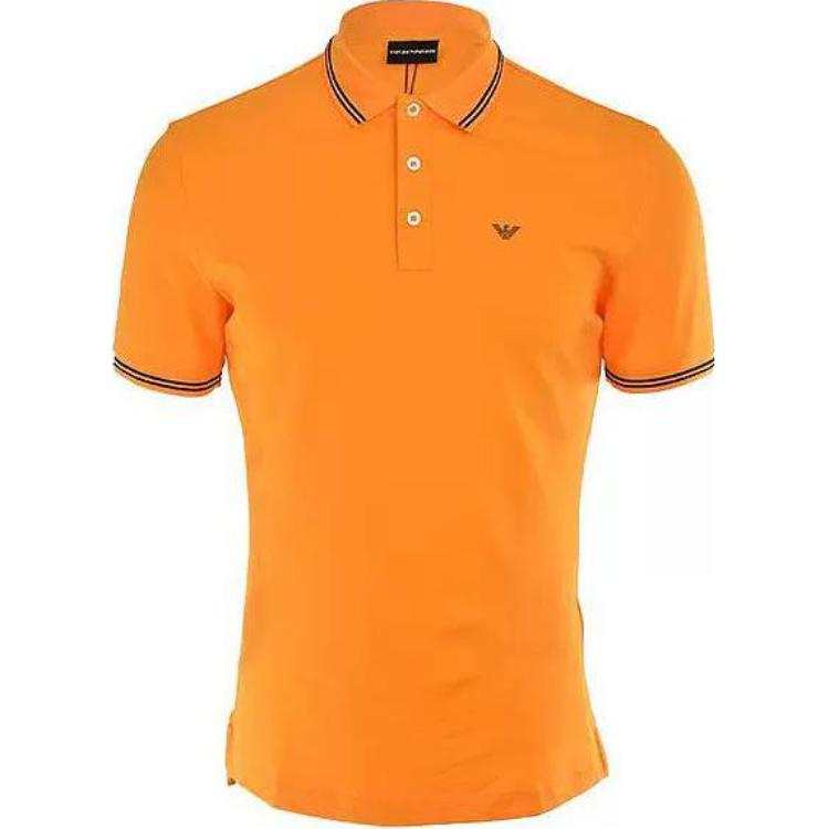 Emporio Armani piqué logo polo shirt