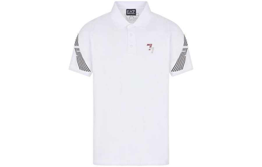 EMPORIO ARMANI EA7 SS23 Polo Shirt Men's White