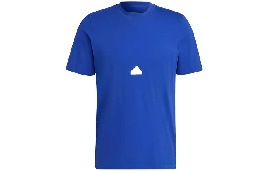 Adidas Adidas T Shirts Men's Blue Crew Neck Moderate Straight Fit