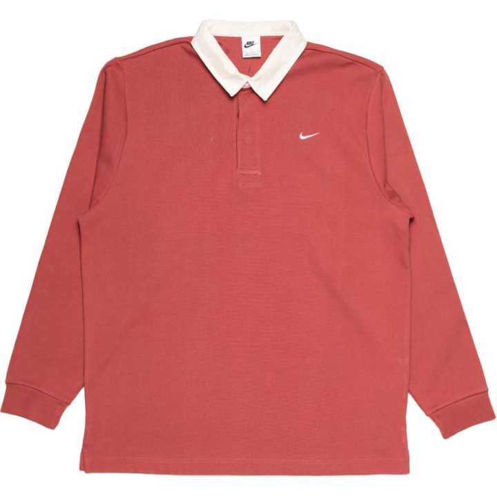 Nike Nike Polo Shirts Men's Red Polo Collar Moderate Straight Fit